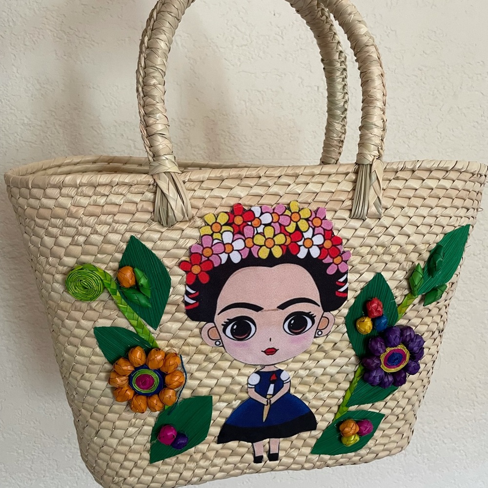 “Frida” Straw Handbag